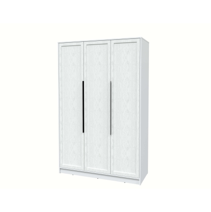 Шкаф распашной Тренд КТ-Ш3 (Белый платинум ЛДСП/ Дуб полярный ЛМДФ) Ш1360 В2128 Г547